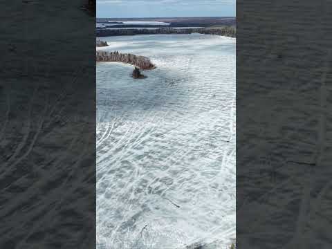 Still lots of ice on Anglin Lake Saskatchewan - May 7, 2026