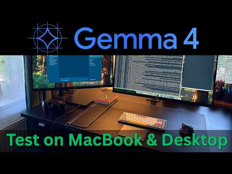 Gemma 4 - I Tested it on My Laptop and Desktop thumbnail