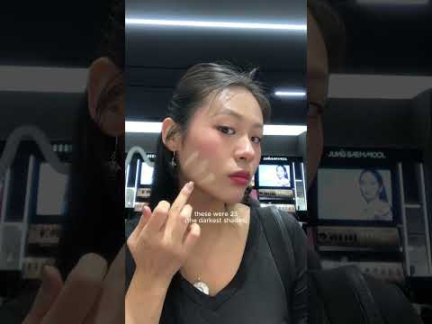 Trying “darkest” korean foundations 🥲