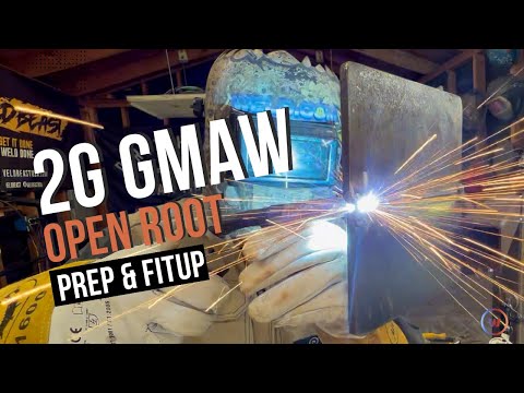 Welding A 2G Open Root GMAW - First Steps Prep & Fit-up