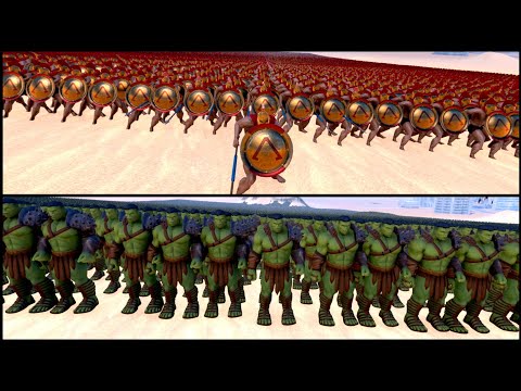 1,000 Hulk vs Leonidas with 1,000 Spartans - Ultimate Epic Battle Simulator