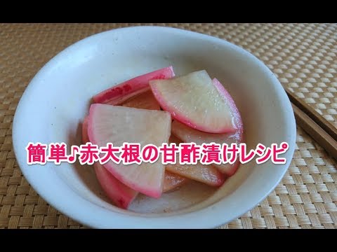 簡単♪」赤大根の甘酢漬けレシピ