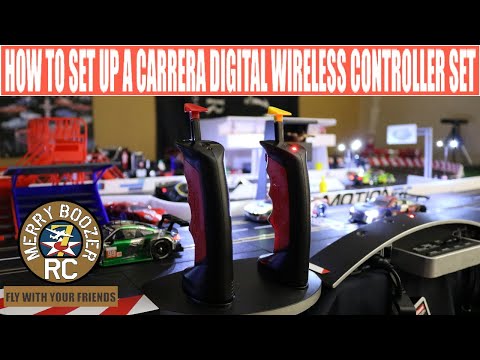 Carrera 132 124 Wireless Controller Installation and programming for digital slot car racing.