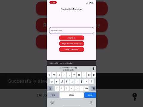 Credential Manager Demo