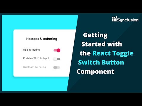 Getting Started With The React Toggle Switch Button