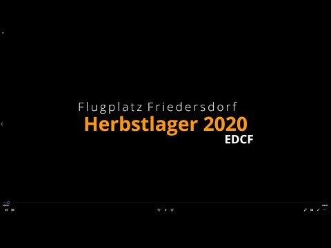 Segelflug Herbstlager 2020 am Flugplatz Friedersdorf