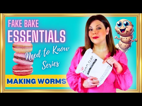 How To Make Foam Clay Worms | Fake Bake Basics | The Fake Bake Diaries