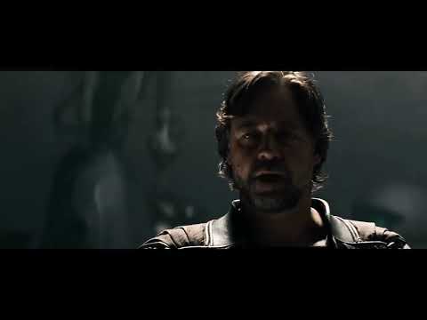 Audience-focused Man of Steel trailer frame that matches the climactic end-title music