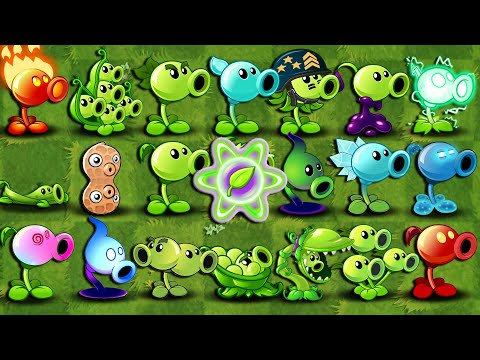 PvZ 2 Challenge Every PEASHOOTER vs 999 Carnie Imp Twins - Who's NOOB Pea Plant?