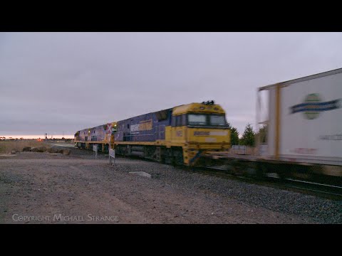 1MP2 Pacific National Steel Wagons & Container Train (19/11/2023) - PoathTV Australian Railways