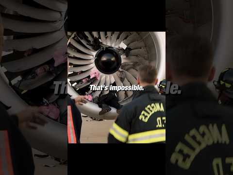 The guy got sucked into an airplane turbine, but he survived😱 #movie #series