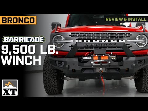 Ford Bronco Barricade 9,500 lb. Winch with Synthetic Rope Review & Install
