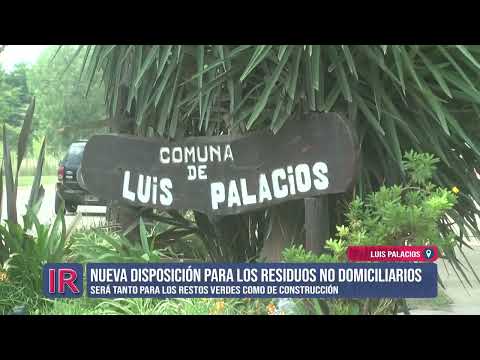 Luis Palacios: nueva disposición de residuos