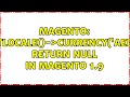 Magento Mage App GetLocale Currency AED GetSymbol Return NULL In Magento 1 9