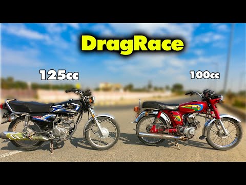 Yamaha YB100 2 Stroke vs Honda CG 125 2025 model drag race 🔥