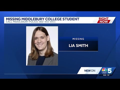 Vermont State Police, NYSP and FBI join search for missing Middlebury College student Lia Smith