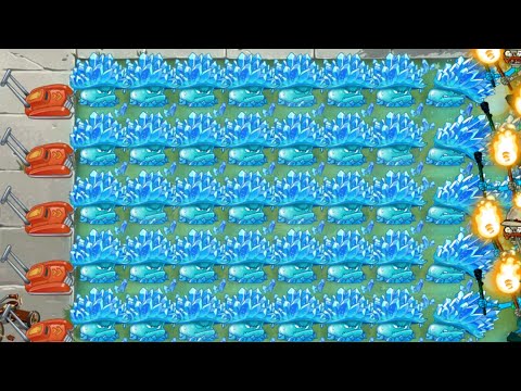 45 Plant Max Level Vs 100 Torchlight Zombie Fastest - Who Will Win? - Pvz 2 Challenge