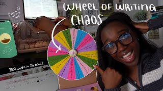 wheel spinner controls my writing day 🖊️ a chaotic writing vlog