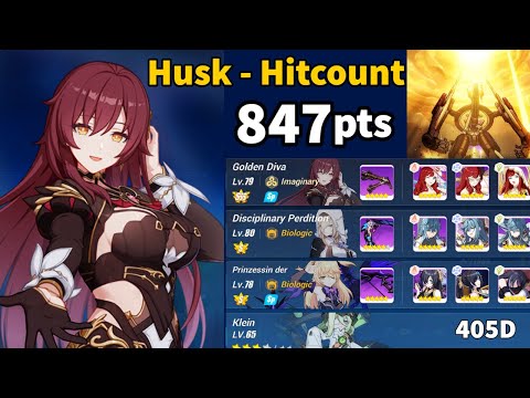 Honkai Ex Abyss RL [NA] Nihilus Husk Hitcount vs Aponia Lightning Team 847 pts-(SSS GD/SS PV/S DiP)