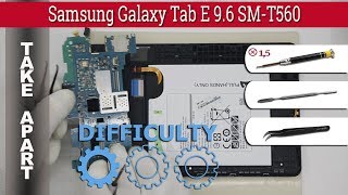 How to disassemble 📱 Samsung Galaxy Tab E 9.6