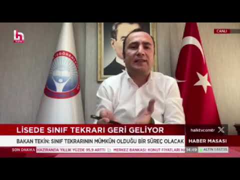 Genel Başkanımız Kadem Özbay, Halk Tv canlı yayınına katılarak, Milli Eğitim Bakanı Yusuf Tekin`in sınıf tekrarı ve devamsızlık affı açıklamalarını değerlendirdi.  | EĞİTİM İŞ