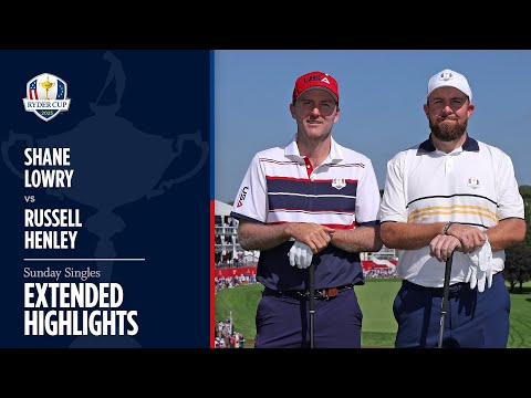 Shane Lowry vs Russell Henley Extended Highlights | Sunday Singles | 2025 Ryder Cup