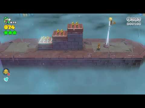 Super Mario 3D World (Switch) 8-1 Speedrun - Time: 17 (Former WR)