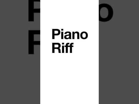 IPhone “Piano Riff” Ringtone