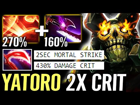 🔥 YATORO Wraith King 2x Crit — SE + Mortal Strike 430% DMG -11Amor MAX PHYSIC Carry Dota 2 Pro