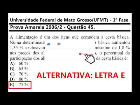Percentage Federal University of Mato Grosso UFMT