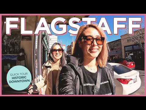 11月亞利桑那州弗拉格斯塔夫市歷史城區的小旅行 (A Little Tour of Historic Downtown Flagstaff, Arizona in November)