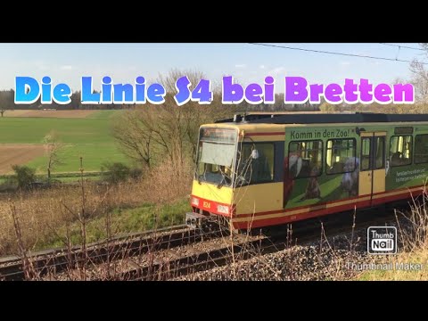 Die Linie S4 bei Bretten-Rinklingen
