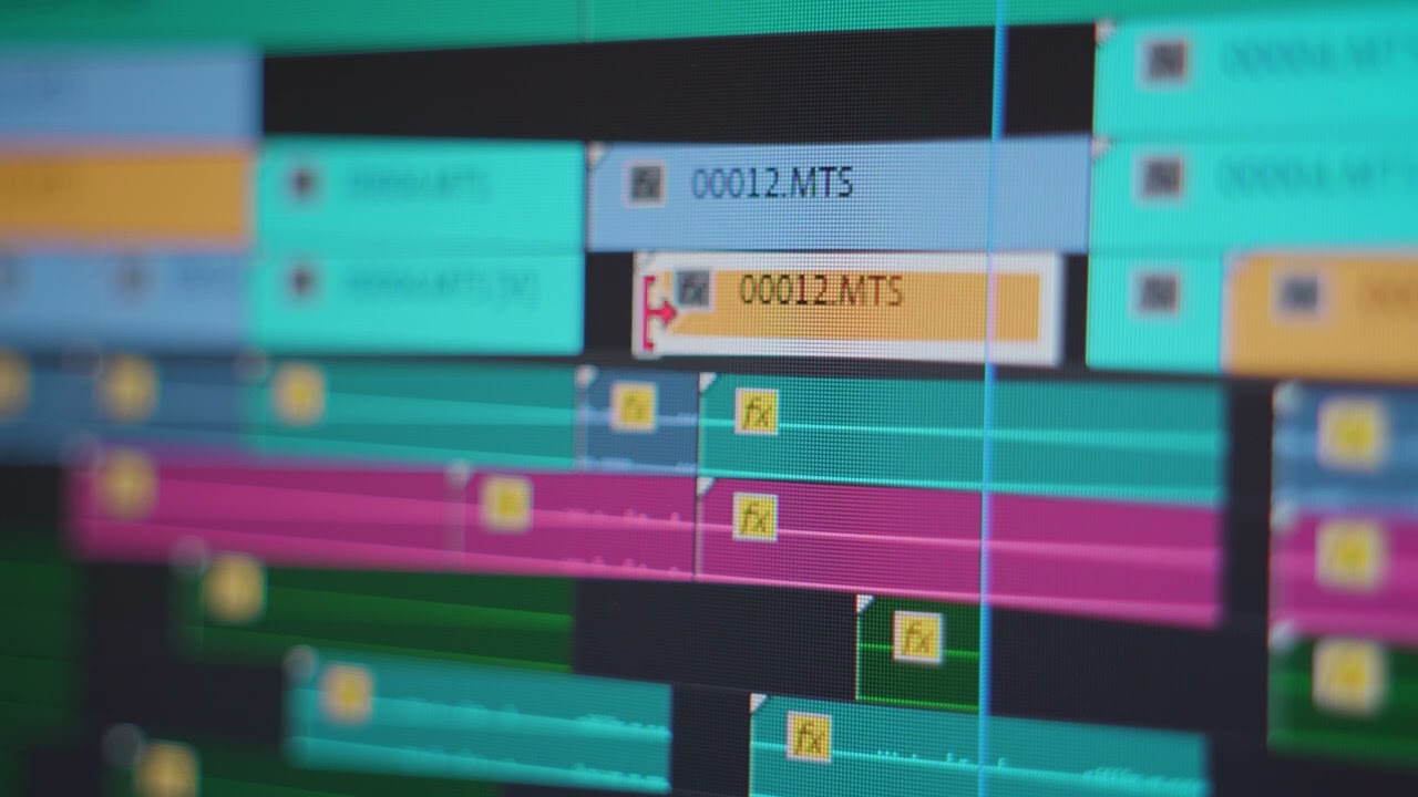 Video Editor in Action | Premiere Pro Timeline Stock Footage