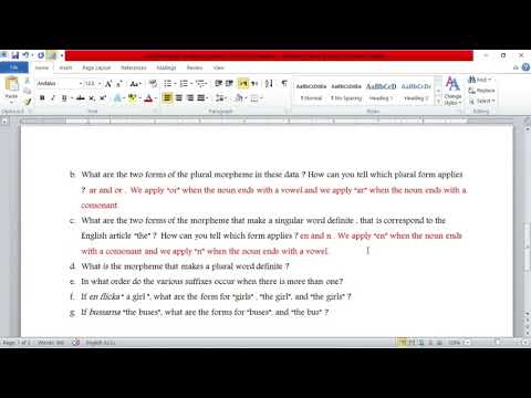 Correcting semester 6 Morphology Exam 2020 - Prof.Chaabani ( Normal Session) Part 1