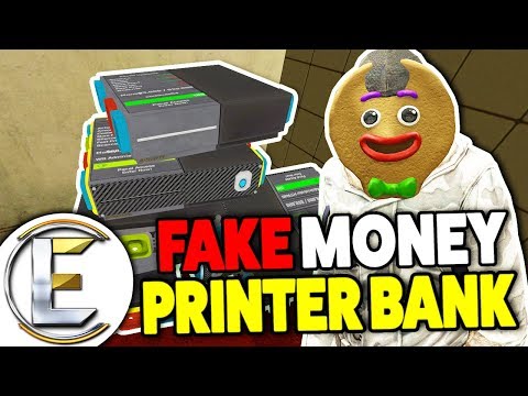 Fake Money Printer Bank - Gmod DarkRP Life (Printer Bank Where I Steal Everyone's Money Again)