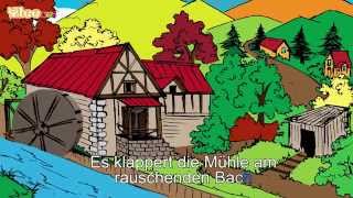 Es klappert die Mühle am rauschenden Bach - Deutsch lernen mit Kinderliedern - Yleekids Deutsch L