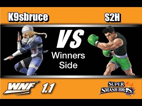 WNF 1.1 - K9sBruce (Sheik) Vs. A2 | S2H (Little Mac) Winners Side - Smash Wii U