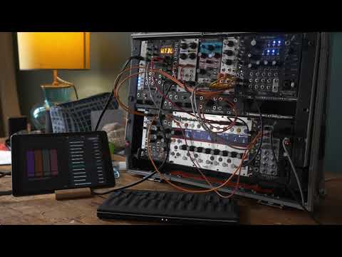 Poly Cinematic Eurorack module and Roli Seaboard Duet