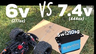 BEC test results 6v VS 7.4v ! Is your steering optimized? Arrma RC