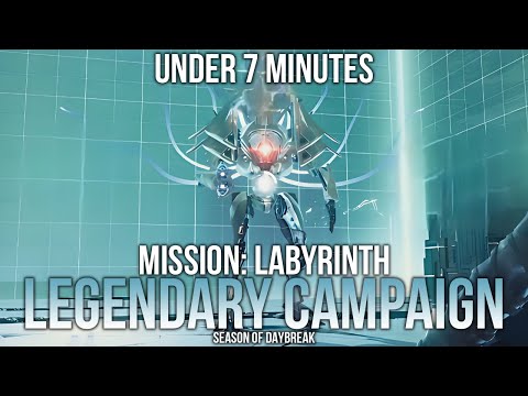 Solo Legendary Campaign - Mission: Labyrinth - Under 7 Minutes - Destiny: Rising