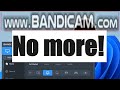 Remove The Bandicam Watermark For Free