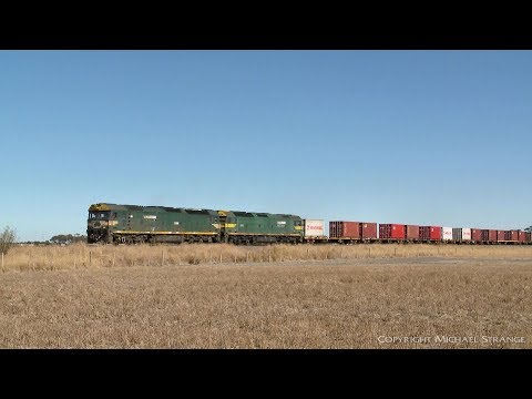 7902V Mildura To Melbourne Container Freight Train - PoathTV Australian Railways