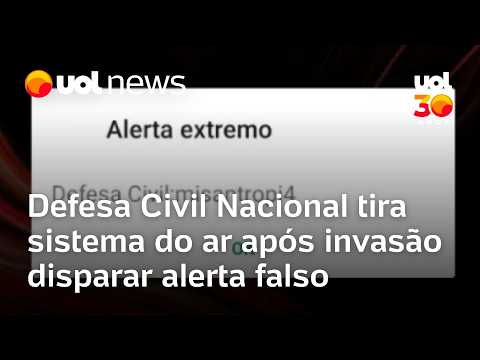 Moradores de vários estados recebem alerta da Defesa Civil com a palavra ‘misantropia’; PF investiga
