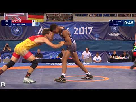 Qual. FS - 58 kg: F. NORTJE (RSA) df. H. S ALHARTHI (KSA) by VFA, 4-0