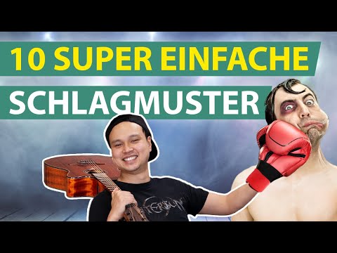 10 SCHLAGMUSTER auf der Gitarre lernen | SUPER EINFACH (für Beginner)