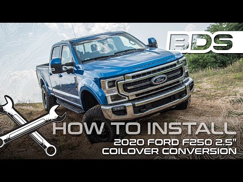 Ford F250 - 2.5\" Coilover lift | Install