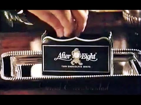 1991 After Eight de Nestlé, genial excentricidad - Publicidad España Anuncio Snack Chocolate menta
