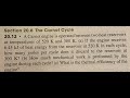 Calculating Work and Efficiency of a Carnot Engine
