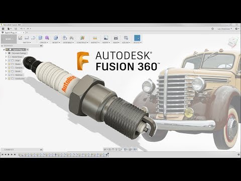 Fusion 360 Absolute Beginner - How To Model a Spark Plug - Last Nights Facebook Livestream