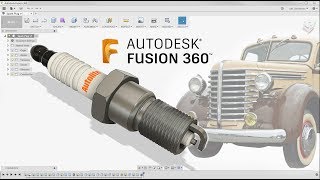 Fusion 360 Absolute Beginner - How To Model a Spark Plug - Last Nights Facebook Livestream